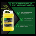 3D Upholstery & Carpet Shampoo - High Foam Stain Remover & Odor Eliminator Shampoo 1 Gallon