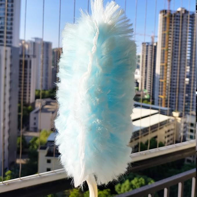 50 Count Heavy Duty Duster Refills for Swiffer Duster, Multisurface 360 Dusters Replacements with 3 ft Extended Handle, Unscented Disposable Dusters for Cleaning Home, Blinds, Ceiling Fans, Furniture