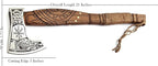 Pair of Viking Axes – Forged High Carbon Steel Norse Bearded Axes | Balanced Throwing Hatchets | Handcrafted Ash Wood Shaft | Sheaths Included | Odin Style Gifts for Men