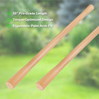 Docik 2 Pcs Pick Axe Handle Replacement, Pick Mattock Handle, Beech Wood, 35 Inch