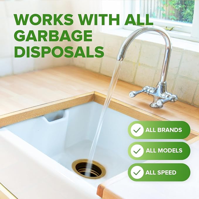 Garbage Disposal Cleaner and Deodorizer Tablets Drain Freshener, Foaming Citrus Scent, Sink Odor Remover for Kitchen Garbage Disposer Cleaning (12 XL Tablets - One Year Supply)