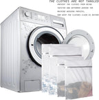 Extra Large Honeycomb Mesh Laundry Bag125gsm Net Fabric Durable and Reusable Delicate Wash Bag,Travel Organization Bag for Lingerie,Clothes,Jeans,Bath Towel,Sock (Set of 4(2L+2XL))