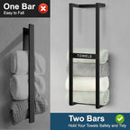 Towel Rack for Rolled Towels, Wall Mounted Bathroom Towel Rack, Wall Mounted 31 inch, Towel Rack for Rolled Towels for Modern Storage
