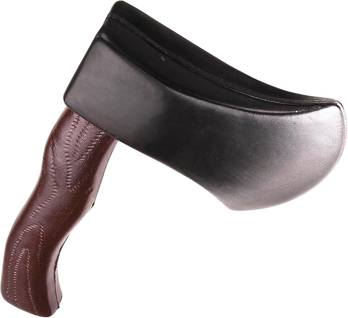 Giraffe Manufacturing Fake Toy Axe Halloween Prop - Foam Battle Bloody Axe Prop for Kids - Fake Ax Hatchet Prop Weapons - Funny Fire Axe Prop Prank Supplies for Halloween Cosplay Themed Party
