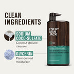 Every Man Jack Men’s Hydrating Body Wash for All Skin Types - Cleanse and Hydrate Skin with Naturally Derived Marine Extracts, Coconut Oil, and a Sea Minerals + Citron Scent - 33.8 fl. oz. - 2 Bottle
