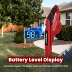 Cordless Garden Tiller Cultivator Compatible with Milwaukee 18V Battery, 250RPM Electric Rototiller with Brushless Motor, 48 Steel Tines, 8.7" Tilling Width, 6.3" Depth, Rotary Tiller(Tool ONLY)