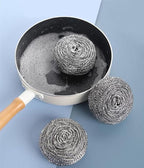 Steel Wool Scrubber - Steel Wool for Cleaning Dish Pots Pans Grills Stainless Steel Scrubber for Kitchen Sinks Cleaning Steel Wool Pads Metal Scrubber (24)