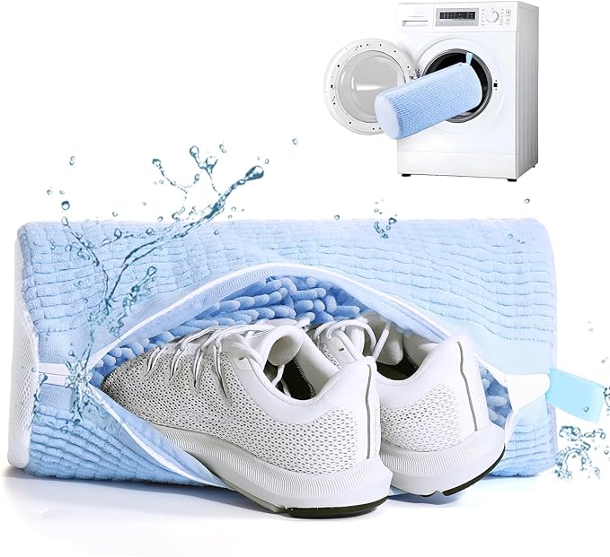 Shoe Washing Machine Bag,Shoe Laundry Bags for Sneakers, Reusable Shoe Cleaning Bag for All Shoe Sizes