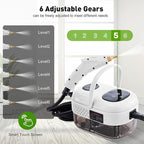 Handheld Steam Cleaner,Steam Cleaner with Smart Touch Screen, High Pressure Steamer,15sec Heat-up Deep Cleaning Steamer(White), for Kitchen,Bathroom,Furniture,Car,Grout,Tile and More