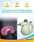 KEEPOW 10 Pack Steam Cleaner Attachments for Most Handheld Steam Cleaner Microfiber Cloths Cover Compatible with Bissell Steam Shot, Wagner, McCulloch, Comforday Steam Cleaner Accessories