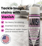 Vanish Carpet & Upholstery Spot Remover, 18 oz– Fast-acting Carpet stain remover with deep-clean formula. No residue, safe on all fabrics, and easy to apply.