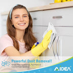 AIDEA Microfiber Cleaning Cloth-12PK, Soft Microfiber Towels for Cars, Absorbent Cleaning Rags, Lint-Free Streak-Free Wash Cloths for House, Kitchen, Window(12in.x12in), White