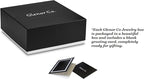 Jewelry Organizer Tray - 4 Stackable Trays & Lid with Mirror - 27 Slot Storage for Drawer, Dresser - Black