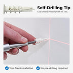 #8 Self Drilling Drywall Plastic Anchors with Screws - No Pre Drill Hole Preparation Required - 75 Lbs (10 Pack)