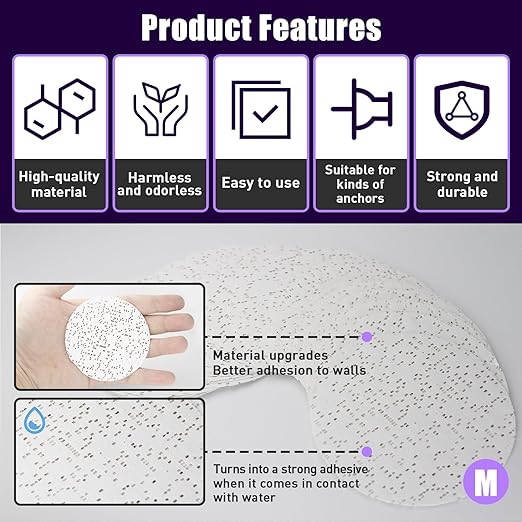 30 Pcs Drywall Anchor Repair Kit Solve Loose Wall Plugs Fast - Ideal for Curtain Rails, Towel Racks, Toilet Paper Holders and More Anchor Hole Patch (3.35 in)