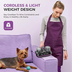 Mattress Vacuum Cleaner - 5-in-1 Cordless Bed Vacuum Cleaner, Powered by Ultrasonic Technology, 16Kpa Strong Suction,Low Noise,Suitable for Dust, Pet Hair, Etc - Grey