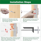 Drywall Anchor with Included Bolts for 1/4-20 Fastener Size, Wall Anchors Drywall Heavy Duty for TV Mounting, Hollow-Wall Anchors Screws Kit Holds Up to 270 Pounds Each in 1/2-in Drywall-100 Pack