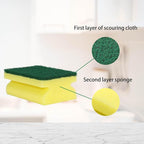 Sponges, Eco Non-Scratch Sponges Scrub Pads, Sponges for Cleaning Kitchen and Dish Cleaning,12 Scrubbing Sponges+ Draining Rack