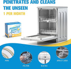 6-Pack Dishwasher Detergent and Deodorizer Tablets, Deep Clean Formula, Dishwasher Safe, Removes Scale, Odors, and Hard Water Residue (Lemon Scent)