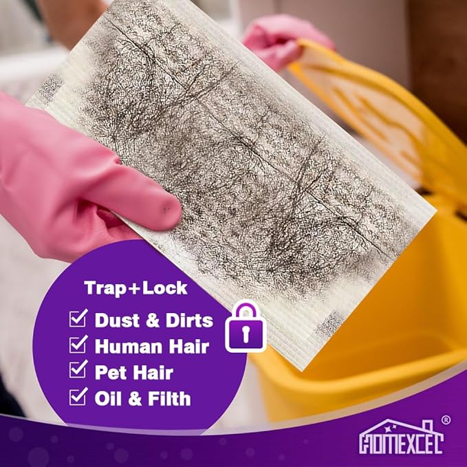 HOMEXCEL Multi-Layer Dry Floor Mop Pads Compatible with Swiffer WetJet-All Purpose Multi Surface Floor Cleaner Spray Mop Pads Refills for Hardwood Floor,16 Count