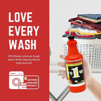 Pro's Choice Stain 1, Effective & Incredible Spot Remover for Fabric, Organic Stain Remover Laundry Cleaner, Grease & Spot Cleaner for Clothes, Use as Stain Treater Spray for Carpet & Couch, 1 Quart