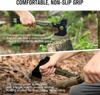OKNIFE Otacle A1 Survival Hatchet & Camping Axe, 4 in 1 Full Tang Tactical Axe, G10 Non-Slip Grip Tomahawk with Durable Kydex Sheath (OD Green)