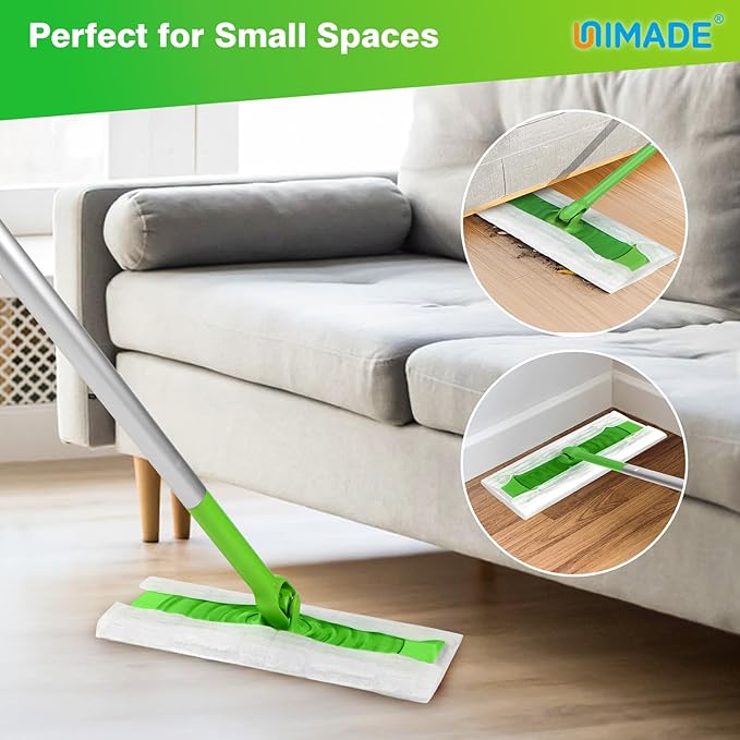 Dry Sweeping Cloths, 180 Count Mop Refill Compatible with Swiffer Sweeper - Disposable Duster Refills Mops for Cleaning Hardwood Floor Dust