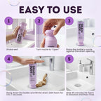 Foaming Drain Cleaner, Sink Cleaner and Deodorizer, Drain Clog Remover for Kitchen Sinks, Bathrooms, Shower Drains, Tubs, Washbasin, Clogged Pipe Opener, Lemon and Lavender, 2 Pack