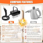 Handheld Steam Cleaner with Handle Button Control, 2500W High Pressure Steamer for Cleaning Car, 15 in 1 Multi-Purpose Portable Steam Cleaner for Home Car Upholstery Cleaning Tools