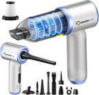 Mini Vacuum Cleaner, 3 in 1 Cordless Handheld Vacuum Cleaners, 18000Pa High Power Car Vacuum Cleaner with Brushless Motor,Adjustable Car Vaccum Portable Cordless for Cars,Desktop-DBS03 Blue