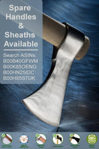 Throwing Axe - Win Your Next Viking Throwing Tomahawk Competition! 19" Hand Forged Hatchet from High Carbon Steel, NMLRA Approved, 100% Guaranteed from Defects