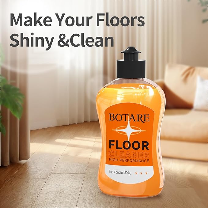Household Multi-Surface Enzyme Floor Cleaner, Acid-Free Concentrated Mopping Solution for Wood, Hardwood, Laminate, Tile, Marble& Porcelain, Liquid, 17.6 Fl Oz (3 Bottles + 1 Cleaning Cloth)