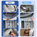 6 Pcs Washing Machine Cleaning Brush Kits,Front Load Washer Cleaner Brushes Tools -1 Pcs Drum Laundry Cleaning Brush and 5 Pcs Crevice Cleaning Brushes for Tight Spaces and Washer Rubber Seal