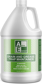 Drain and Grease Trap Maintainer- 1 Gallon (128 Treatments) - Biological Formula - Breaks Down Fats Oils and Grease - Grease Trap Treatment, Drain Deodorizer, Septic, Sewers