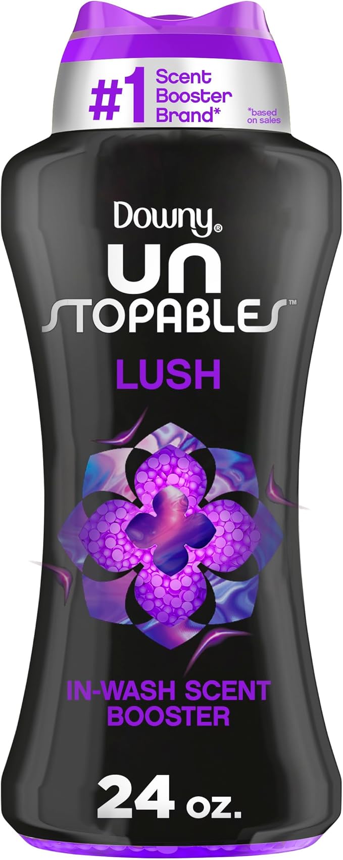 Downy Unstopables In Wash Scent Booster Beads, Lush Scent, 24 oz, Laundry Beads for Odor Protection, Downy Scent Booster Beads, Laundry Scent Boosters