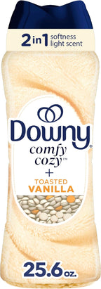 Downy Blends In-Wash Laundry Scent Booster Beads, Toasted Vanilla Scent, 25.6 OZ, Fabric Sottener Beads and Freshness