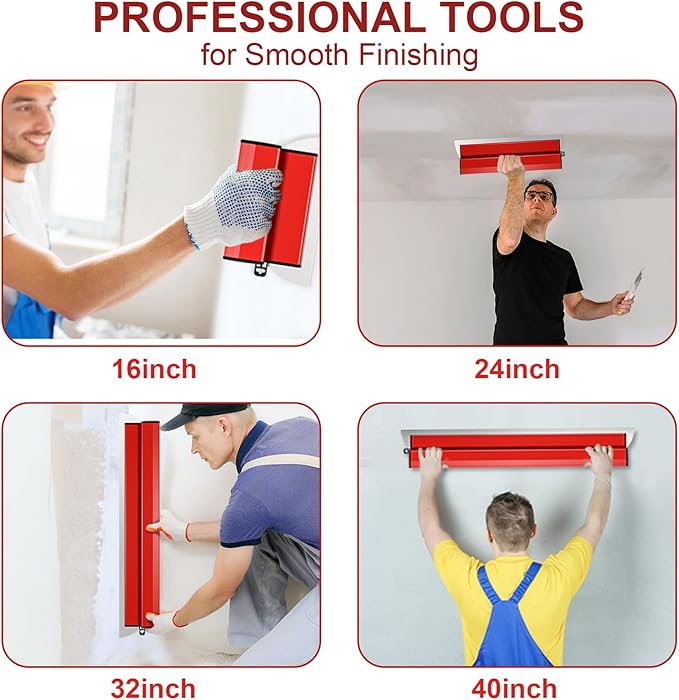 DEKEones 40Inch/100CM Skimming Blade, Stainless Steel Drywall Smoothing Spatula for Large Working Area Wall Decoration Construction Tool