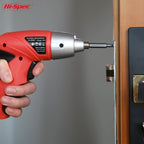 Hi-Spec Small Electric Screwdriver, Mini Drill Set, Rechargeable 3.6V Cordless Screwdriver with 26 Driver Bits, Power Tool for Small Projects & Home Use, Red