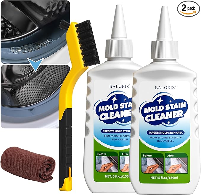 Home Remover Gel, 2 Pcak Household Washing Machine Cleaner for Front Loader Washing Machine Seal, Refrigerator Strips, Cleaner For Tiles Grout Bathroom Cleaning Home Kitchen Sink Cleaning