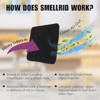 SmellRid Activated Carbon Chair Pad – 16” x 16” Flatulence Deodorizer Seat Cushion – Activated Charcoal Odor Absorber Seat Pad for Office Chair, Home Office Seating, Car Seats & Everyday Odor Control