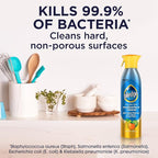 Pledge Antibacterial Multisurface Cleaner Spray, Wood Furniture, Stainless Steel, and Electronics Cleaner, Sanitizes as Cleans, Remove Dust and Messes - Fresh Citrus Scent, 9.7oz, Pack of 3