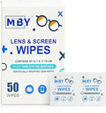 Lens Cleaning Wipes (50 Total Wipes) | Pre-Moistened Individually Wrapped Wipes | Non-Scratching & Non-Streaking | Safe for Eyeglasses, Goggles, & Camera Lens