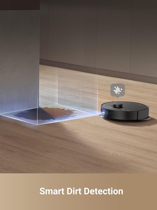 DREAME X40 Master Robot Vacuum Cleaner, 12,000Pa Suction, Auto Refilling & Draining, Smart Navigation, Mop Self-Cleaning, Pet-Friendly, 11 inch Compact Base, Alexa/Siri/Google Home Compatible