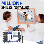 80PCS Self-Drilling #8 Drywall Anchors & Screws Set - Heavy-Duty Nylon+Glass Fiber, 80 LBS Load Capacity, Pre-Drill-Free, for Hanging Shelves/TV/Pictures - 40 Anchors + 40 Screws with Storage Case