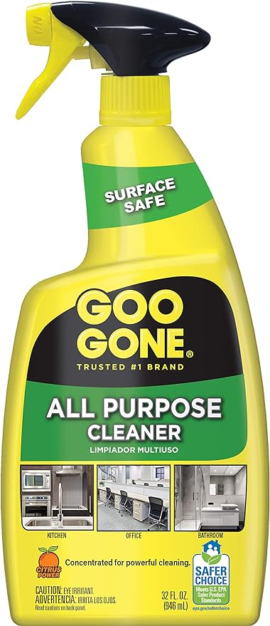Goo Gone All-Purpose Cleaner - 32 Ounce - Removes Dirt, Grease, Grime, Multi Surface, Multi Purpose, De-Greaser, Cleaning Spray