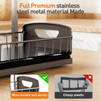 Under Sink Organizer 2 Pack,Metal Pull Out Cabinet Organizer Shelf,Kitchen Bathroom Organizers and Storage with Sliding Drawer,Storage Shelves,Storage and organization for Home,Laundry,RV,Pantry,Spice