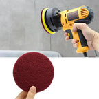 Murtenze 8 PCS Scrubber Scouring Pads, 400 Grits Flocking Scuff Pads Hoop and Loop Scuff Conditioning Discs Polishing Pad for Furniture Automotive Cleaning Rust Removal