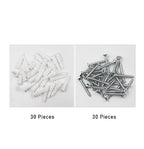 cSeao 60pcs #8 x 1-1/4'' Drywall Anchors, Wall Anchors and Screws for Drywall, 75LB Hanging and Mounting, 30pcs Threaded Plastic Sheetrock Anchors and #8 Screws
