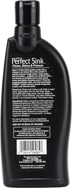 HOPE'S Perfect Sink Cleaner and Polish, Restorative, Water-Repellent, Removes Stains, Ideal for Brushed Stainless Steel, Cast Iron, Porcelain, Corian, Composite, Acrylic, 8.5 oz 2 Pack with 2 Pads