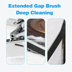Multi-Purpose Hard Bristle Brush Set, Crevice Cleaning Brush Kit for Deep Cleaning Kitchen, Bathroom, Grout, Sink, Cup, Teapot, Bottle, Blender, Corners, Tight Spaces, 9 Pack